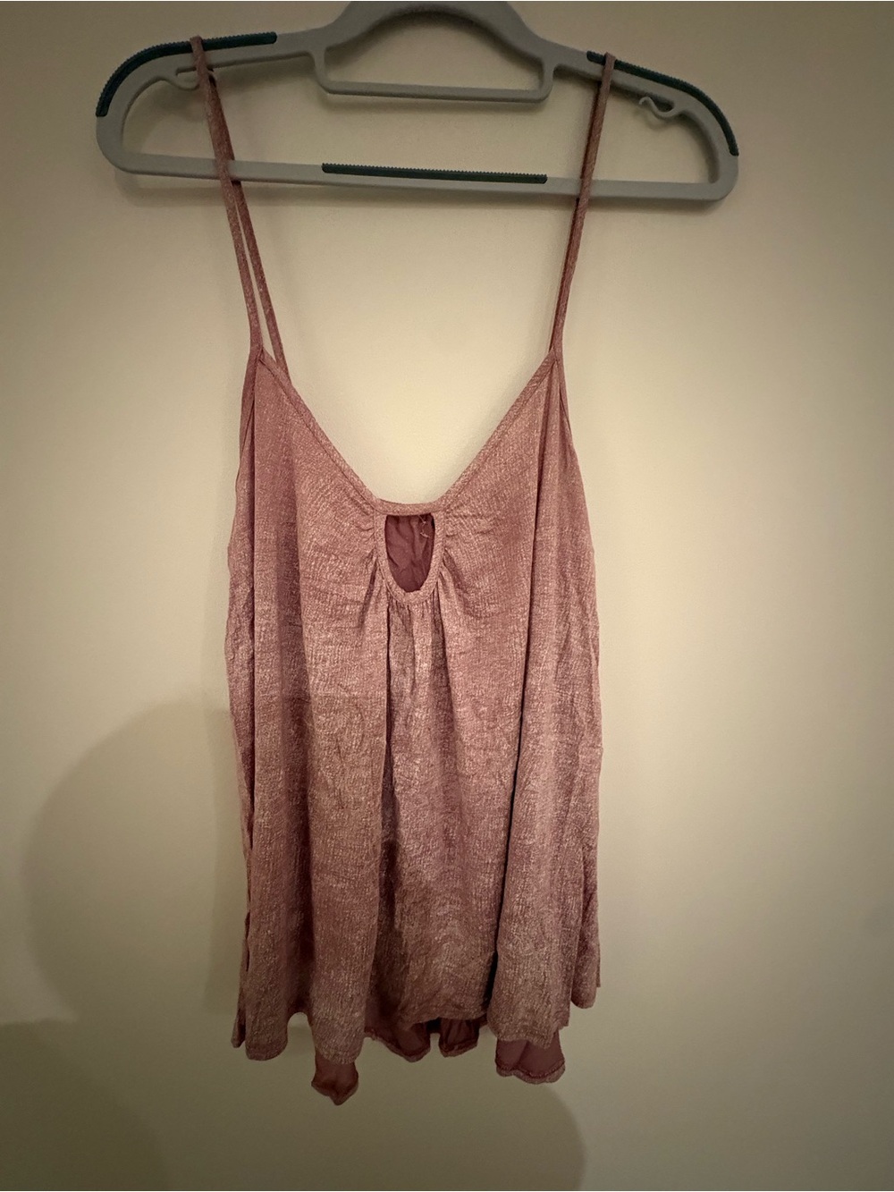 EUC Free People Mineral Washed Red Flowy Tank